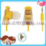 popular and lovely bee animal earphone with CE/ROHS