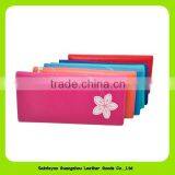 14332 Low Price Fashion Lady Silk Flowers Beauty Girls Leahter Wallet thumbnail-1