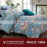 New Elegant Floral Comforter Set Queen Size Bed in a Bag Bedding-blue thumbnail-1
