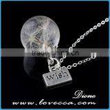 Real Fern Beautiful Pendant 20mm Size Wish Charm Necklace Pendant thumbnail-5
