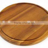 Acacia Wood Cheese Board With Groove