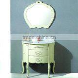 WTS-145 Luxury Modern Design Petite Black Solid Wood Corner Bathroom Vanity Cabinets thumbnail-6