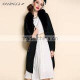 Top Quality Women's Sheared Black Mink Reversible Fur Coat thumbnail-1