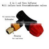 Newest Design Bike Inflator and Pump Hot Best Seller Planet Bike / Bicycle Co2 Red Inflator Head Manufacturer thumbnail-1