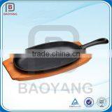 Pre-seasoned High Quality Kitchen Cast Iron Sizzling Pan thumbnail-2