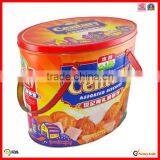 With 2 Lids Lollipop Oval Gift Metal Box