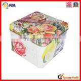 Reputational Metal Easy Open Square Food Tin Box thumbnail-6