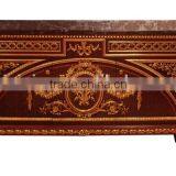 Exquisite Carved Wooden Side Cabinet/Curio Cabinet, Antique Palace Decorative Console Cabinet For Living Room