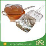 All in One Kitchen System Frying Pan Master Copper Chef Cookware thumbnail-1