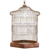 Very Fine Iron Made Gold Bird Cage for Indoor and Outdoor Decor Bird Cage Wedding Centerpiece Bird Cage thumbnail-1