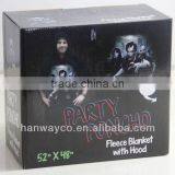 Fleece Poncho With Hood Stock thumbnail-1