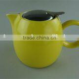 Stock Glazed Ceramic Teapot With Iron Cover With Cheap Price thumbnail-6