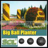 Round Plastic Flower Pot Liners Plastic Ball Shaped Planters Pot Planter thumbnail-4