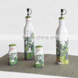 Wholesale Porcelain Oil Bottle and Salt Pepper Shaker Cruet Set thumbnail-3