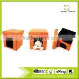 Faux Leather Small Dogs Cats House Furniture Foldable Storage Pet Bed Ottoman thumbnail-1