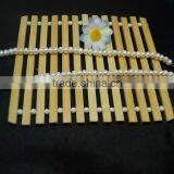 5-6 mm White Button Shape Freshwater Pearl Necklace thumbnail-1