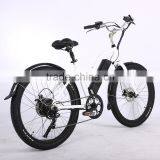 Hot Selling 26x2.35 Tire Electric Bike Brushless Electric Beach Cruiser Bike thumbnail-2