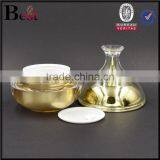 Kiss Shaped Luxury Acrylic Cream Jar Gold Color thumbnail-3