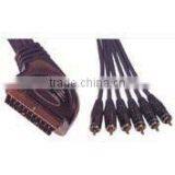 21 PIN Plug Scart(120) to 6X RCA Plug Cable VK30432 thumbnail-1