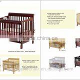 Solid Beech Wood Round Cot Wholesale Baby Cribs Full Size Bed thumbnail-1