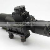 New Compact 2.5-10X32 Riflescope Red Green Mil-Dot Reticle With Side Attached Red Laser Sight Scope Combo (FDA Certified) thumbnail-4