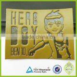 2015 China Fashion Customized Jeans pu Leather Patch Labels