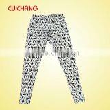 Wholesale Polyester/spandex Heat Transfer Custom Design Women Fashion Pants , Leggins, Yoga NJSK-0732 thumbnail-3