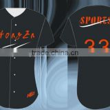 Hongen sports apparel oem fashion sublimated custom blank cheap baseball jersey wholesale