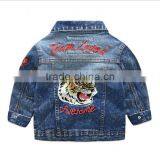 Fashion Embroidered Outerwear Kids Boys Denim Jackets in China thumbnail-2