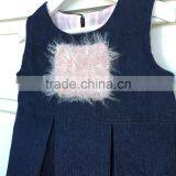 OEM Wholesale Price Baby Girl Clothes Denim Dress thumbnail-2