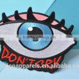 Custom Hand Made Don't Cry Eye Embroidered Patch for Clothes Embroidery Patch Made in China Choose Size/color thumbnail-2