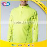 100% Polyester Half Zip Shirt Wholesale Sports Gym Quick Dry Men's Running Fitness Half-zip Long Sleeve Shirts thumbnail-3