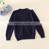 Baby Girls Sweater/kids Girls Lace Cotton Sweater for Autumn or Winter thumbnail-2