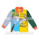 New Fashion Kids Spring Clothing Commonweal Suit Long Sleeve Boy Polo Shirt Top thumbnail-2