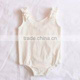 Vintage Plain Newborn Baby Romper Infant Cotton Bodysuit Press Studs Design Picture thumbnail-1