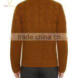 Korea Style Cable Knit Mens Turtle Neck Sweater thumbnail-2