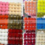 Fashion Charm Genuine Rex Rabbit Fur Pom Pom for Keychain/ Handbag Pendant - Red Frosted thumbnail-1