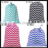 China Chevron Polka Dot Cotton Laundry Bag For College thumbnail-3