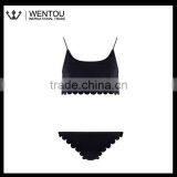 Fashionable Charming Scalloped Bikini thumbnail-1