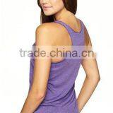 Next Level Apparel Ladies' Tri-Blend Racerback Tank Top - Made of 50% Polyester, 25% Cotton and 25% Rayon. Comes With Your Logo thumbnail-3