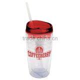 15 oz Double Wall Insulated Acrylic Tumbler - BPA-free, Has a Crack Resistant Polypropylene Straw and Comes With Your Logo thumbnail-3