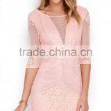 New Arrival Bodycon Dress Women Half Sleeves Lace Bodycon Dress 2016 thumbnail-6