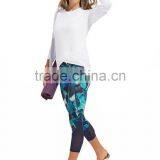 Guangdong Wholesale Plain Clothing Crossover Hem T-shirt Womens Sweatshirts thumbnail-3