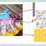 2017 Baby Girl Party Dress Children Frocks Designs Floral Print Short Dress Belt Design Children Clothing thumbnail-1
