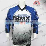 100% Polyester Bmx Bike Shirt Long Sleeve Sports Cycling Wear thumbnail-3