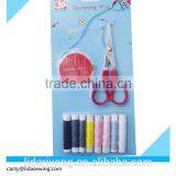Polyester Hand Sewing Thread With Scissors and Hand Needles Compact
