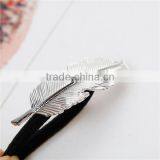 Copper Ties Leaf Silver Tone Hair Accessories For Women thumbnail-2