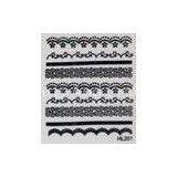 Artificial Manicure Cool Nontoxic Elegant Flower Lace Finger Nails Stickers for Nail Art thumbnail-1