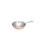 copper 3-ply frying pan