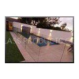 Tempered Swimming Pool Glass Fencing , Glass Deck Fencing Blue